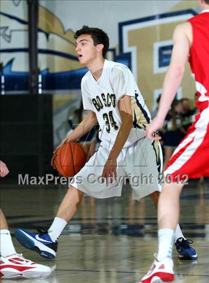 Thumbnail 2 in Mater Dei vs. St. John Bosco photogallery.