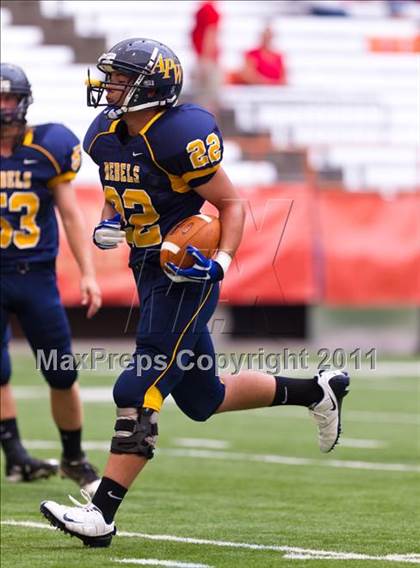 Thumbnail 2 in Pulaski vs. Altmar-Parish-Williamstown (Syracuse Kickoff Classic) photogallery.