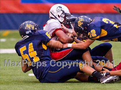 Thumbnail 2 in Pulaski vs. Altmar-Parish-Williamstown (Syracuse Kickoff Classic) photogallery.