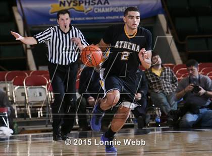 Thumbnail 3 in Greece Athena vs Valley Stream South (NYSPHSAA Class A Semifinal) photogallery.
