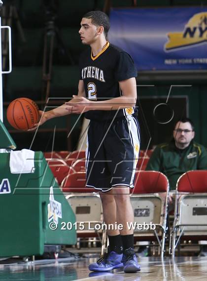 Thumbnail 2 in Greece Athena vs Valley Stream South (NYSPHSAA Class A Semifinal) photogallery.