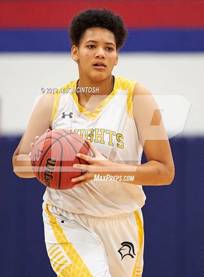 Thumbnail 2 in North Raleigh Christian Academy vs. Holly Springs (Jordan Falcons MLK Classic) photogallery.