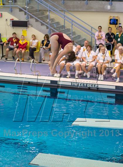 Thumbnail 1 in NYSPHSAA Girls Diving Final photogallery.