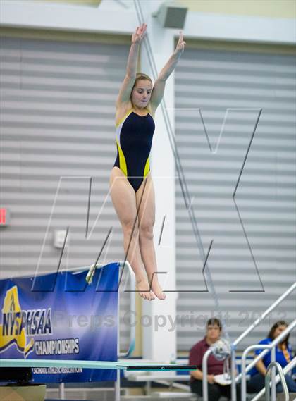 Thumbnail 1 in NYSPHSAA Girls Diving Final photogallery.