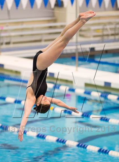 Thumbnail 1 in NYSPHSAA Girls Diving Final photogallery.