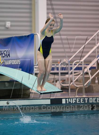 Thumbnail 2 in NYSPHSAA Girls Diving Final photogallery.