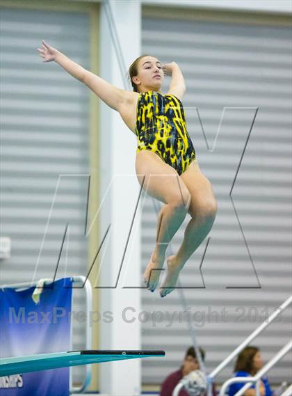 Thumbnail 2 in NYSPHSAA Girls Diving Final photogallery.