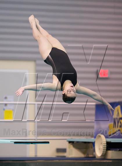 Thumbnail 2 in NYSPHSAA Girls Diving Final photogallery.