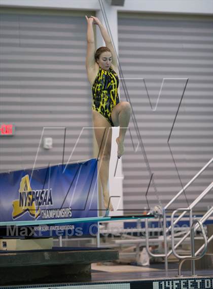 Thumbnail 1 in NYSPHSAA Girls Diving Final photogallery.