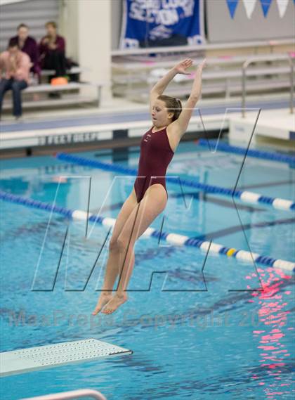 Thumbnail 2 in NYSPHSAA Girls Diving Final photogallery.