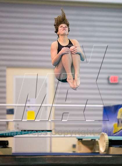 Thumbnail 1 in NYSPHSAA Girls Diving Final photogallery.