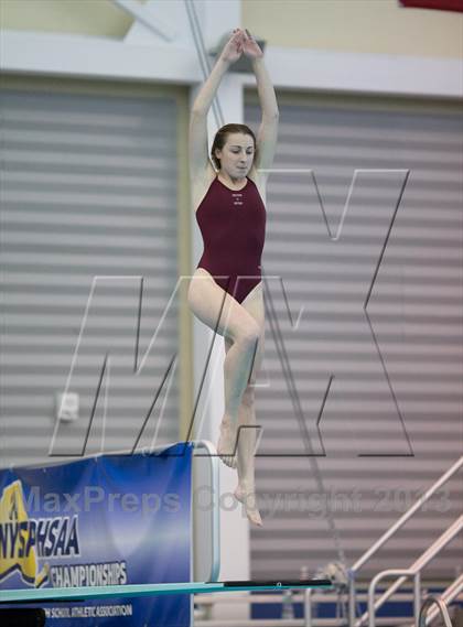 Thumbnail 1 in NYSPHSAA Girls Diving Final photogallery.