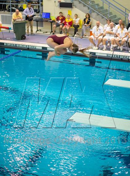 Thumbnail 2 in NYSPHSAA Girls Diving Final photogallery.