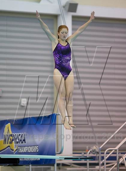 Thumbnail 1 in NYSPHSAA Girls Diving Final photogallery.