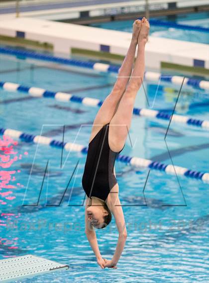 Thumbnail 2 in NYSPHSAA Girls Diving Final photogallery.