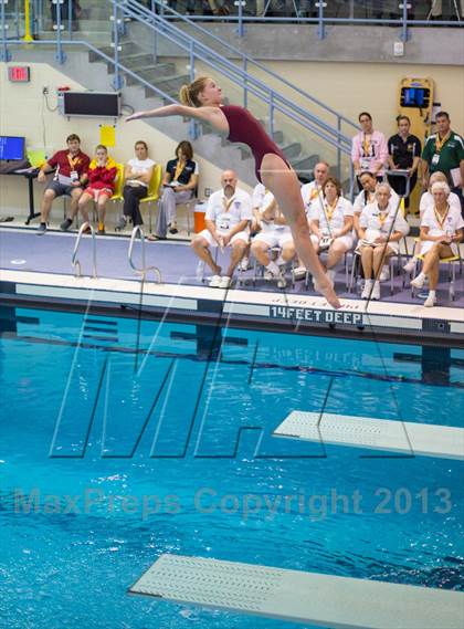 Thumbnail 1 in NYSPHSAA Girls Diving Final photogallery.