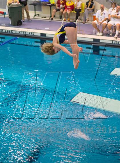Thumbnail 2 in NYSPHSAA Girls Diving Final photogallery.