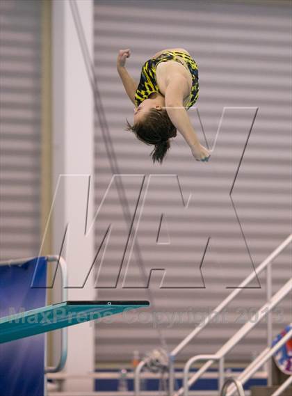 Thumbnail 2 in NYSPHSAA Girls Diving Final photogallery.