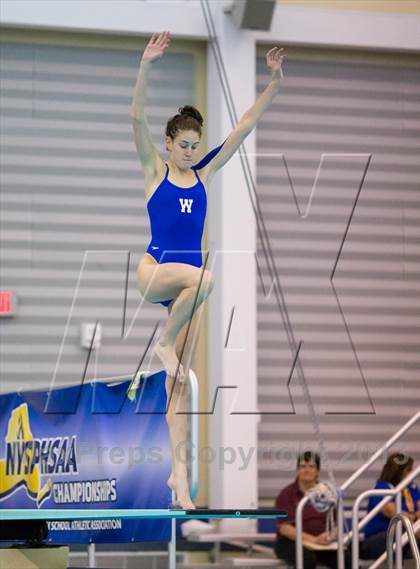 Thumbnail 3 in NYSPHSAA Girls Diving Final photogallery.