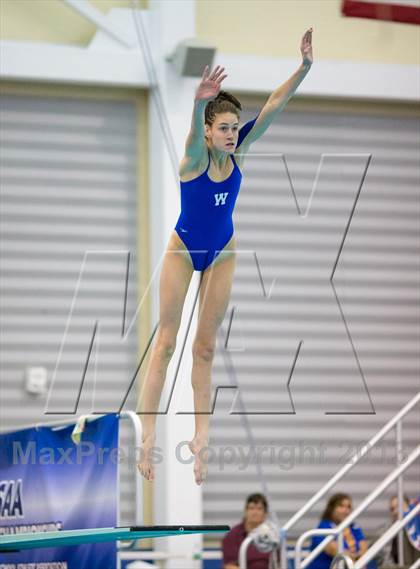 Thumbnail 2 in NYSPHSAA Girls Diving Final photogallery.