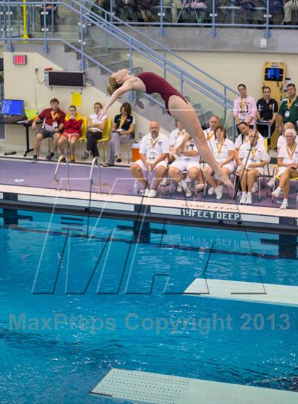 Thumbnail 2 in NYSPHSAA Girls Diving Final photogallery.