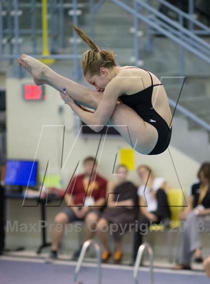 Thumbnail 1 in NYSPHSAA Girls Diving Final photogallery.