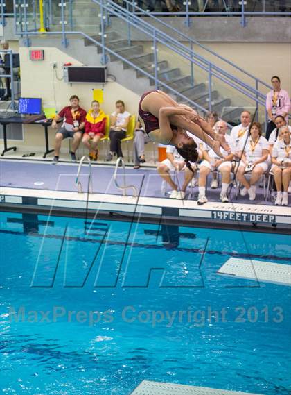 Thumbnail 2 in NYSPHSAA Girls Diving Final photogallery.