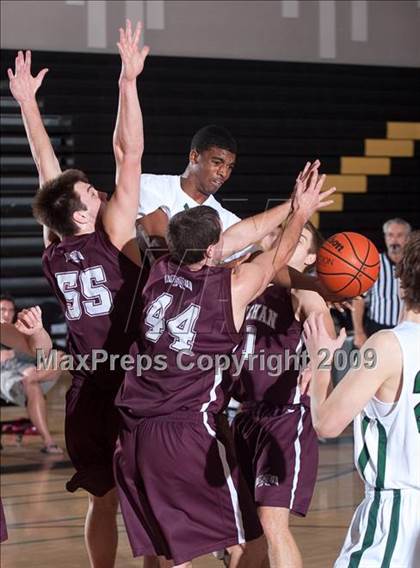 Thumbnail 2 in Lake Cowichan (British Columbia) vs St. Mary's (MaxPreps Holiday Classic) photogallery.