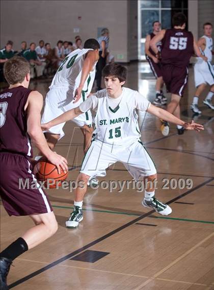Thumbnail 1 in Lake Cowichan (British Columbia) vs St. Mary's (MaxPreps Holiday Classic) photogallery.