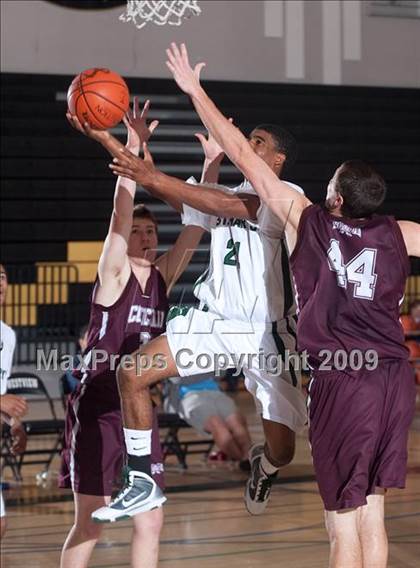 Thumbnail 3 in Lake Cowichan (British Columbia) vs St. Mary's (MaxPreps Holiday Classic) photogallery.