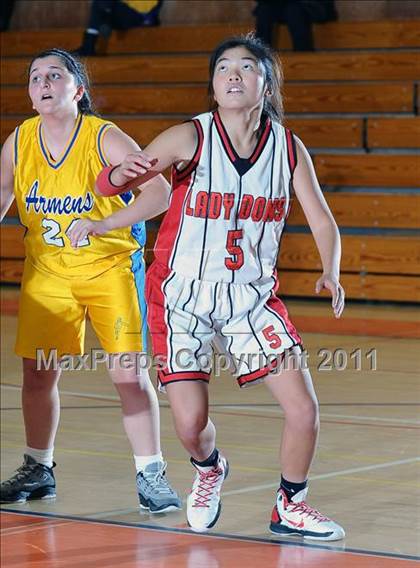 Thumbnail 2 in Verdugo Hills vs. Holy Martyrs Armenian (Poly Tournament) photogallery.