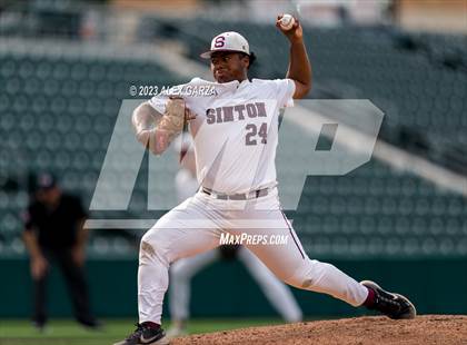 Thumbnail 2 in Sinton vs China Springs (UIL 4A State Baseball Semifinal) photogallery.