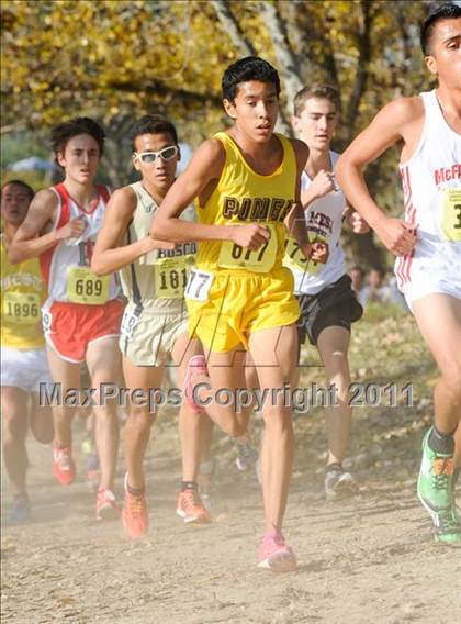 Thumbnail 1 in CIF State Cross Country Championships (Boys Division III) photogallery.