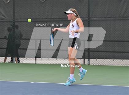 Thumbnail 2 in Queen City vs New Waverly (UIL 3A Girls Singles State Finals) photogallery.