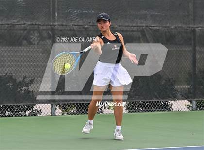 Thumbnail 1 in Queen City vs New Waverly (UIL 3A Girls Singles State Finals) photogallery.