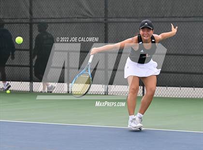 Thumbnail 3 in Queen City vs New Waverly (UIL 3A Girls Singles State Finals) photogallery.
