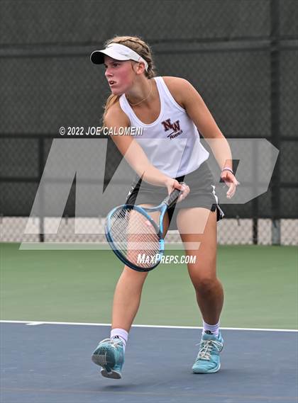 Thumbnail 3 in Queen City vs New Waverly (UIL 3A Girls Singles State Finals) photogallery.