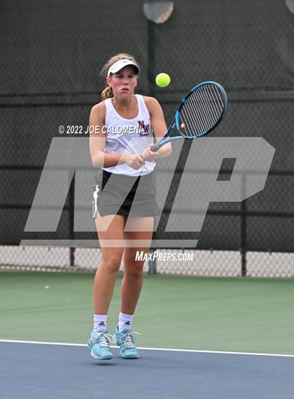 Thumbnail 3 in Queen City vs New Waverly (UIL 3A Girls Singles State Finals) photogallery.