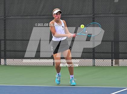 Thumbnail 3 in Queen City vs New Waverly (UIL 3A Girls Singles State Finals) photogallery.