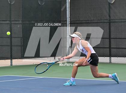 Thumbnail 2 in Queen City vs New Waverly (UIL 3A Girls Singles State Finals) photogallery.