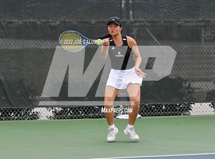 Thumbnail 1 in Queen City vs New Waverly (UIL 3A Girls Singles State Finals) photogallery.