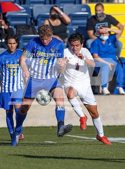 Thumbnail 2 in Prescott vs. Walden Grove (AIA 4A Semifinal) photogallery.