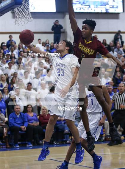 Thumbnail 3 in Esperanza Aztecs @ Santa Margarita Eagles photogallery.
