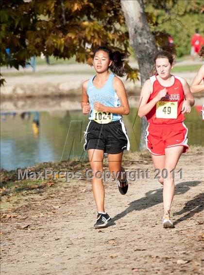 Thumbnail 2 in CIF State Cross Country Championships (Girls Division V) photogallery.