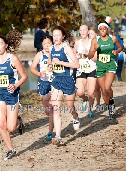 Thumbnail 3 in CIF State Cross Country Championships (Girls Division V) photogallery.