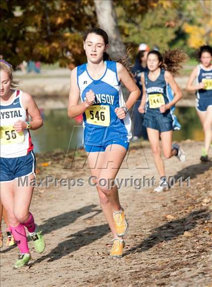 Thumbnail 1 in CIF State Cross Country Championships (Girls Division V) photogallery.