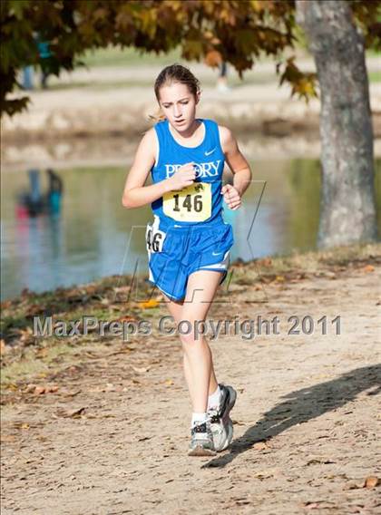 Thumbnail 1 in CIF State Cross Country Championships (Girls Division V) photogallery.