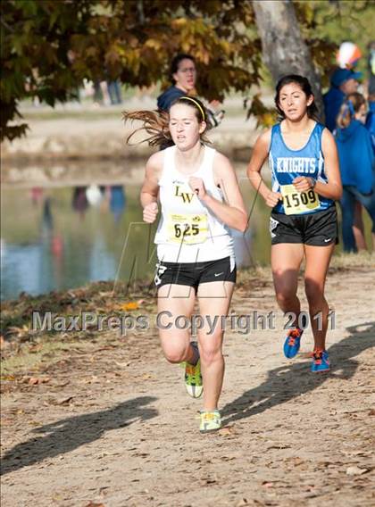 Thumbnail 2 in CIF State Cross Country Championships (Girls Division V) photogallery.