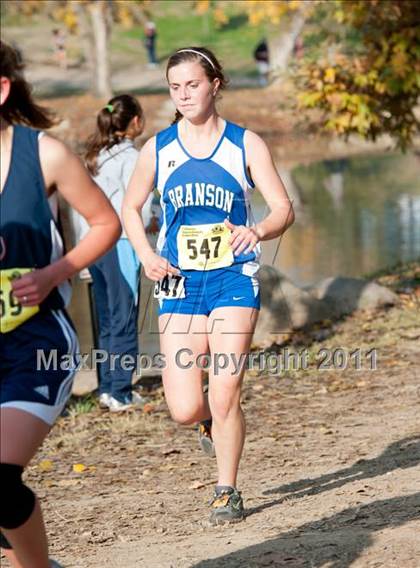 Thumbnail 2 in CIF State Cross Country Championships (Girls Division V) photogallery.