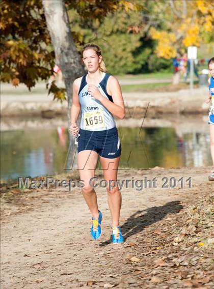 Thumbnail 3 in CIF State Cross Country Championships (Girls Division V) photogallery.